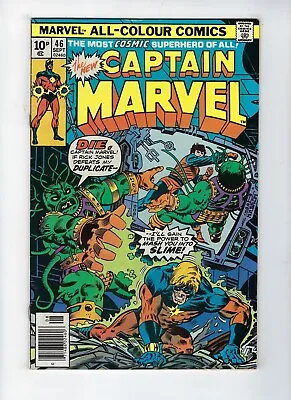 Buy CAPTAIN MARVEL # 46 (Only ONE Can Win, SEPT 1976) VF • 4.95£