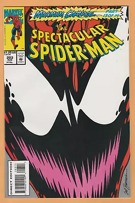 Buy Spectacular Spider-Man #203 - Maximum Carnage - Venom - Carnage - NM • 6.27£