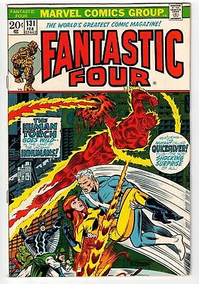 Buy Fantastic Four #131 1973 Inhumans Steranko Cover Marvel Bronze Age Nice! • 13.44£