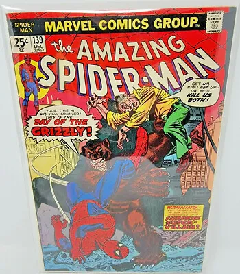 Buy Amazing Spider-man #139 Grizzly 1st Appearance *1974* 8.5 • 41.01£