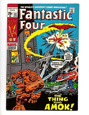 Buy Fantastic Four #111  Vf 8.0   Hulk Cameo  • 43.37£