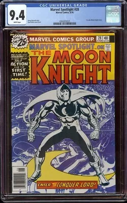 Buy Marvel Spotlight # 28 CGC 9.4 White (Marvel, 1976) 1st Solo Moon Knight Story • 315.81£