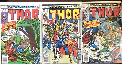 Buy The Mighty Thor #273, 274,275 (1978 Marvel) Ragnarok, Balder, Loki • 11.06£