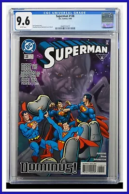 Buy Superman #138 CGC Graded 9.6 DC September 1998 White Pages Comic Book. • 72.05£