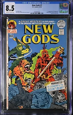 Buy New Gods #7 Cgc 8.5 Ow/w High Grade Bronze Age Dc (1972) Key 1st Steppenwolf • 99.94£
