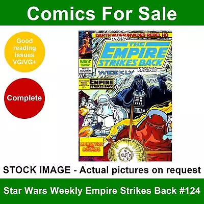 Buy Star Wars Weekly Empire Strikes Back #124 Comic - VG/VG+ 1980 - Marvel UK • 3.49£