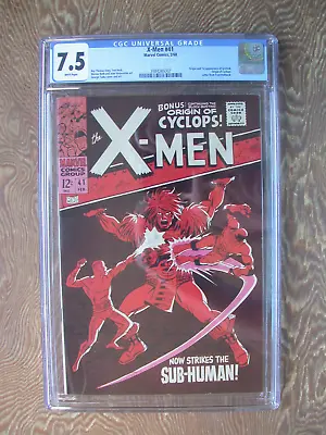 Buy X-Men   #41   CGC 7.5   Origin Of Cyclops   1st Appearance Of Grotesk • 217.68£