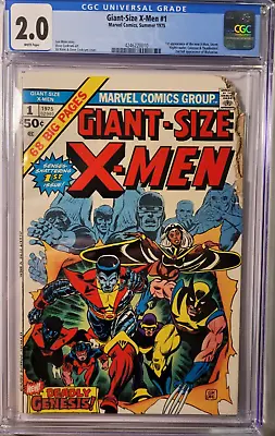 Buy 1975 Giant-Size X-Men 1 CGC 2.0 First Appearance Of New X-Men. Wolverine Storm. • 840£
