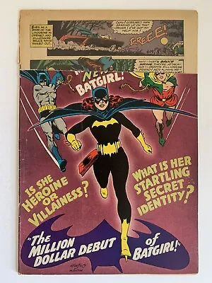 Buy Detective Comics #359 0.5 Pr 1967 1st Appearance Of Batgirl Dc Comics • 197.42£