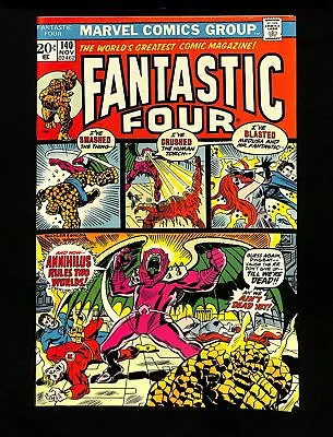 Buy Fantastic Four #140 VF/NM 9.0 Origin Of Annihilus! Marvel 1973 • 37.80£
