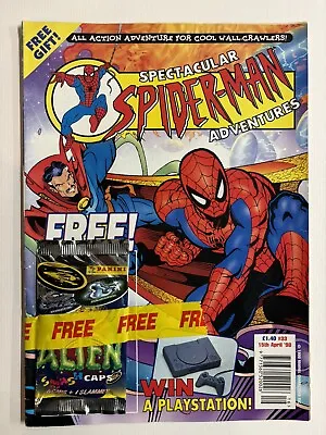 Buy Marvel SPECTACULAR SPIDERMAN ADVENTURES C/w FREE GIFT - #33 15 Apr 98 UK Edition • 9.95£