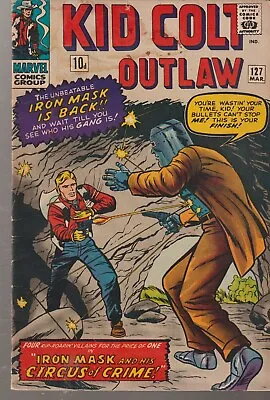 Buy Marvel Comics Kid Colt Outlaw #127 (1965) 1st Print Vg • 16.95£
