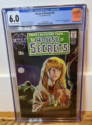 Buy House Of Secrets #92 CGC 6.0 1st App Swamp Thing DC Comics 1971 • 1,519.08£