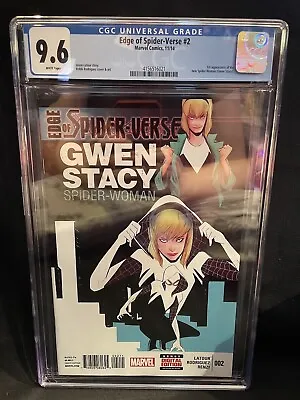 Buy Recalled Edge Of Spider-Verse #2 CGC 9.6 First Spider-Woman FIRST PRINT • 700£