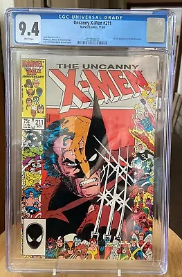 Buy Uncanny X-Men #211 CGC 9.4 Wolverine 1st App The Marauders White Pages • 41.96£
