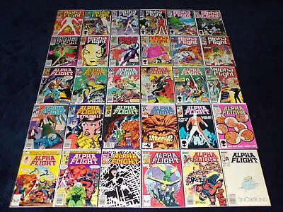 Buy Alpha Flight 1 - 130 Collection 127 Marvel Comics 1983 Bryne 33 51 75 Lot No 106 • 237.17£