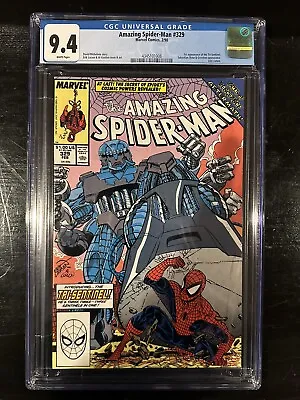 Buy Amazing Spider-Man #329 CGC 9.4 (Marvel 1990) WP!  Newsstand!  1st Tri-Sentinel! • 35.98£
