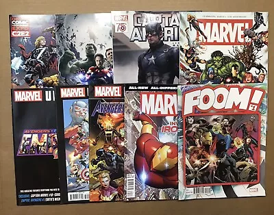 Buy 8 Marvel Comics Promo Magazines: Foom! Previews Universe 75 Years Avengers C2E2 • 15.73£