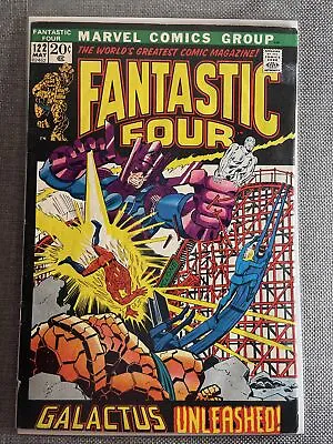 Buy Marvel Comics Fantastic Four #122 Higher Grade 1972 🔥Galactus & Silver Surfer • 15.80£