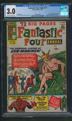 Buy Fantastic Four Annual #1 CGC 3.0 Marvel Comics 1963 • 150.18£