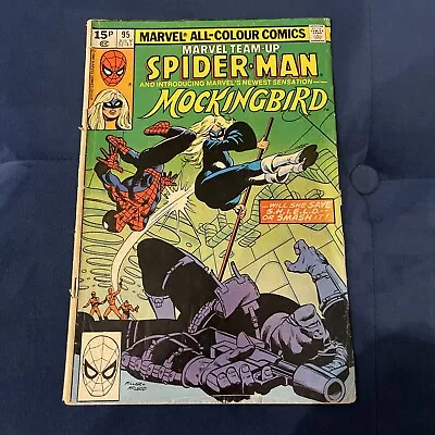 Buy MARVEL TEAM UP Issue #95 Spiderman KEY 🔑 1st Mockingbird 1980 Comic • 17.99£