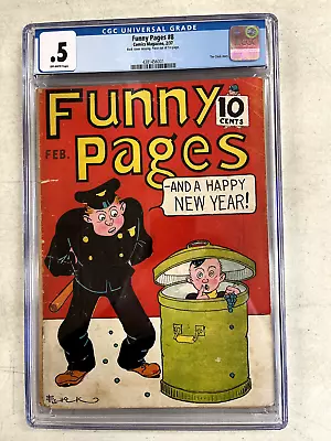 Buy Funny Pages #8 CGC .5 1937 -Centaur/ Comics Magazine - Clock Story! • 238.30£