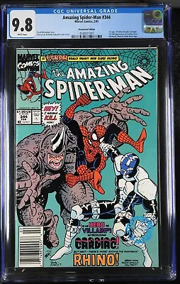 Buy Amazing Spider-man #344 Rare Newsstand CGC 9.8 NM/MT 1st Kasady Carnage • 183.89£