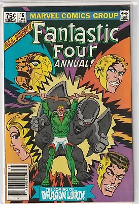Buy Fantastic Four Annual #16 Steve Ditko Dragon Man Marvel 1981 • 3.18£