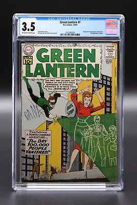 Buy Green Lantern (1960) #7 Gil Kane CGC 3.5 Blue Label OW/WH Pages 1st Sinestro • 336.42£