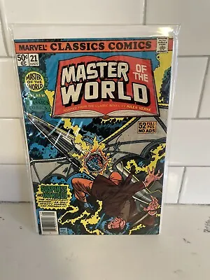 Buy 1977 Marvel Classics Comics #21 Master Of The World Illustrated RAVEN • 13.19£