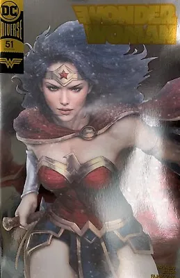 Buy Wonder Woman #51 GOLD FOIL Artgerm Exclusive Con Variant NM 1st Print • 39.97£
