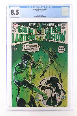 Buy Green Lantern #76 - D.C. Comics 1970 CGC 8.5 Green Lantern/Green Arrow Stories • 763.26£