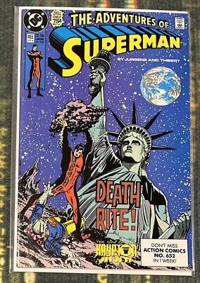 Buy The Adventures Of Superman #465 1st Cameo Hank Henshaw 1990 DC Comics In Mailer • 4.99£