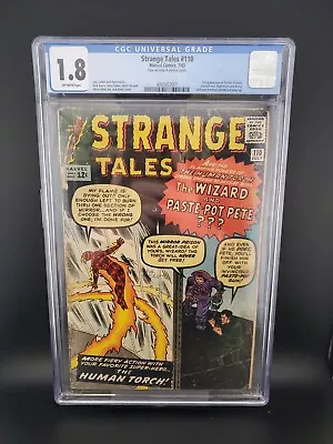 Buy Strange Tales #110 1963 CGC 1.8 OFF White Pages 1st Appearance Of Doctor Strange • 947.94£