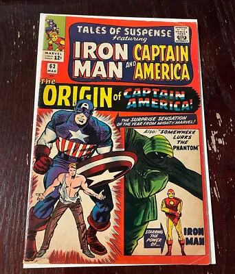 Buy Tales Of Suspense 63 First Silver Age Origin Of Captain America  • 35.56£