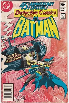 Buy Detective Comics 512 Batman 45th Anniversary 2nd App Dr Death Signed Joe Giella • 15.84£