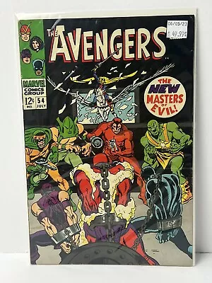 Buy The Avengers #54 Marvel Comics 1968 Silver Age, Boarded • 43.38£