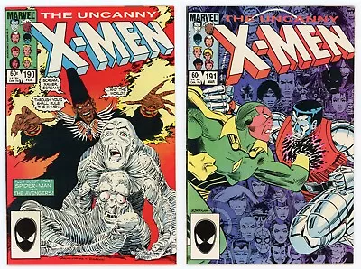 Buy Uncanny X-Men #190 & #191 VFNM 1st App NIMROD 2-Part Full Story Set 1985 Marvel • 19.78£