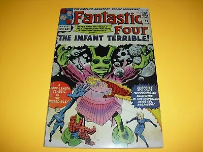 Buy Fantastic Four #24 In VG+ 4.5 COND From 1964! Marvel Very Good Unrestored B913 • 79.94£