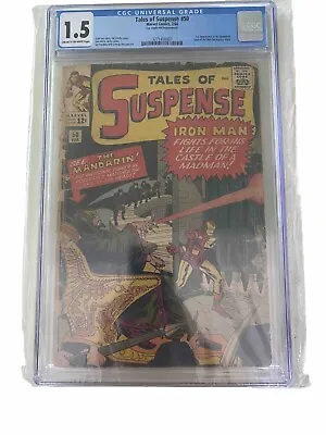 Buy Tales Of Suspense 50 CGC 1.5 CR/OW Pages - First Appearance Of Mandarin 1964 • 115.13£