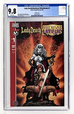 Buy Chaos! Comics - Lady Death/medieval Witchblade #1 - Top Cow Variant - Cgc 9.8 • 193.64£