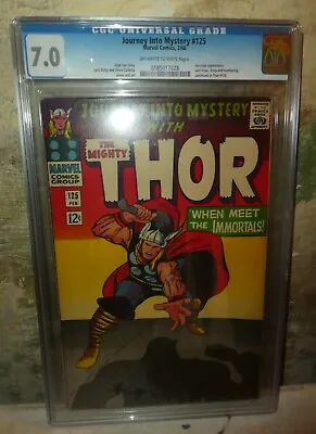 Buy Thor Marvel Comics 125  CGC 7.0 Hercules Avengers Last Journey Into Mystery  • 239.99£