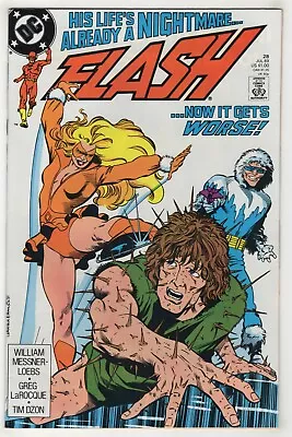 Buy Flash #28 (Jul 1989, DC) [Captain Cold, Golden Glider] Messner-Loebs, LaRocque D • 7.09£