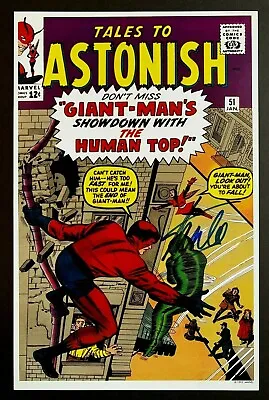 Buy TALES TO ASTONISH #51 Cover Poster Signed By STAN LEE. Giant-Man. 11x17 • 208.01£