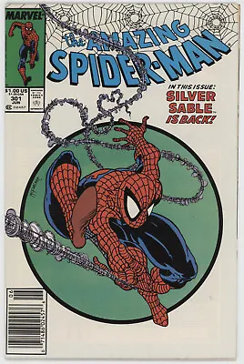 Buy Amazing Spider-Man 301 Marvel 1988 VF NM Newsstand Todd McFarlane 300 Homage • 120.53£
