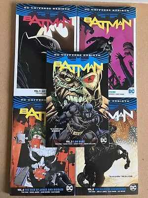 Buy Batman Vol 1, 2, 3, 4, 5 Job Lot. (Rebirth). By Tom King (Paperback). DC. • 34.99£