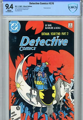 Buy Detective Comics #576 (1987) DC CBCS 9.4 White Todd McFarlane • 63.92£