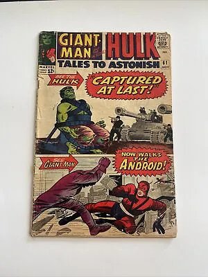 Buy Tales To Astonish #61 - Hulk 1st App Glenn Talbot - 1st Mailbag - 1964 • 20.08£