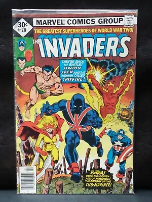 Buy Marvel The Invaders #20 First Full Union Jack II Appearance 1977 Diamond Variant • 15.02£