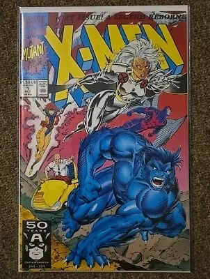 Buy X-MEN #1 JIM LEE COVER A MARVEL 1991 - 1ST APPEARANCE BLUE GOLD Acolytes • 15.98£